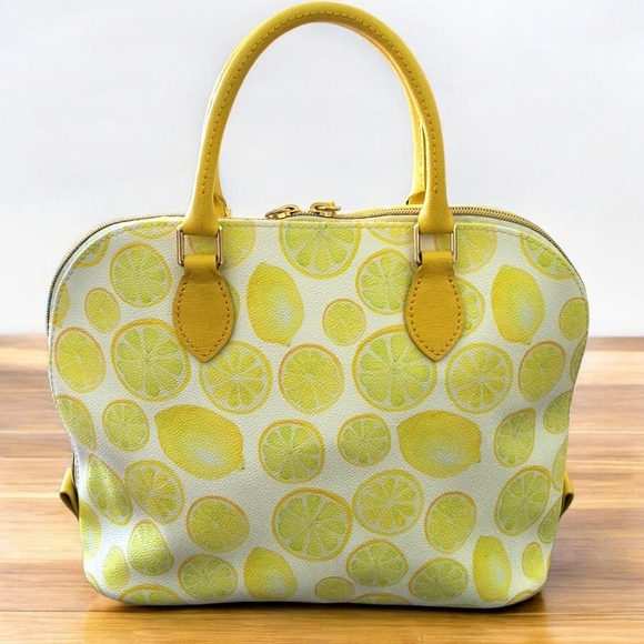 Dooney & Bourke Lemon Print Zip Satchel - Picture 3 of 16